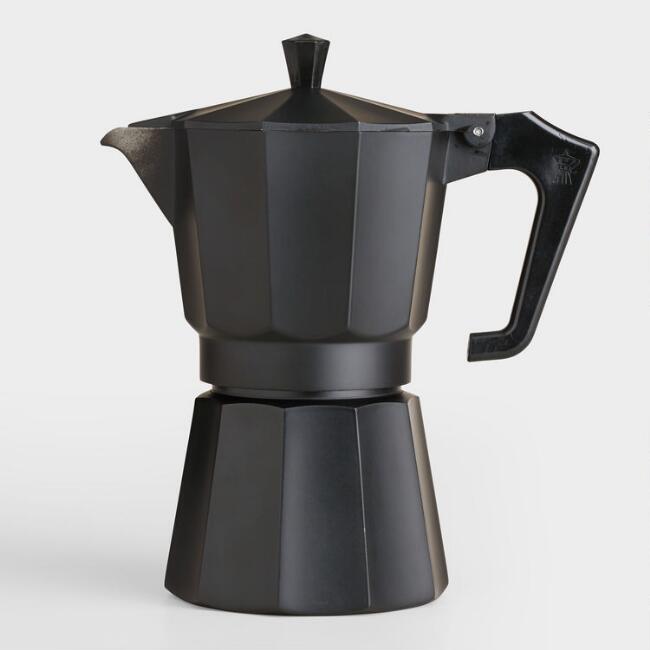 Moka Pot Espresso Coffee Maker 600ml, Black