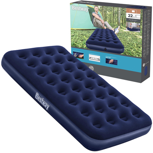 Pripučiamas vienvietis čiužinys Bestway 67001, 188x99x22 cm, tamsiai mėlynas
