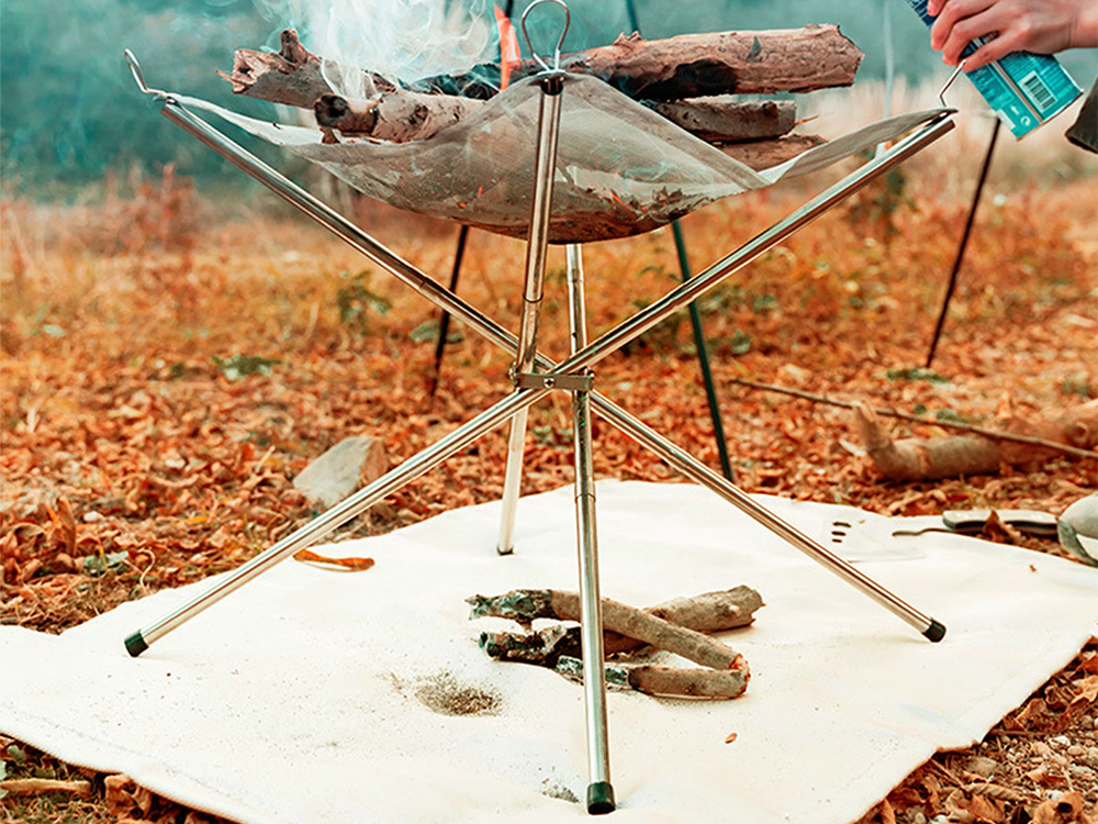 Portable Folding Campfire Stand