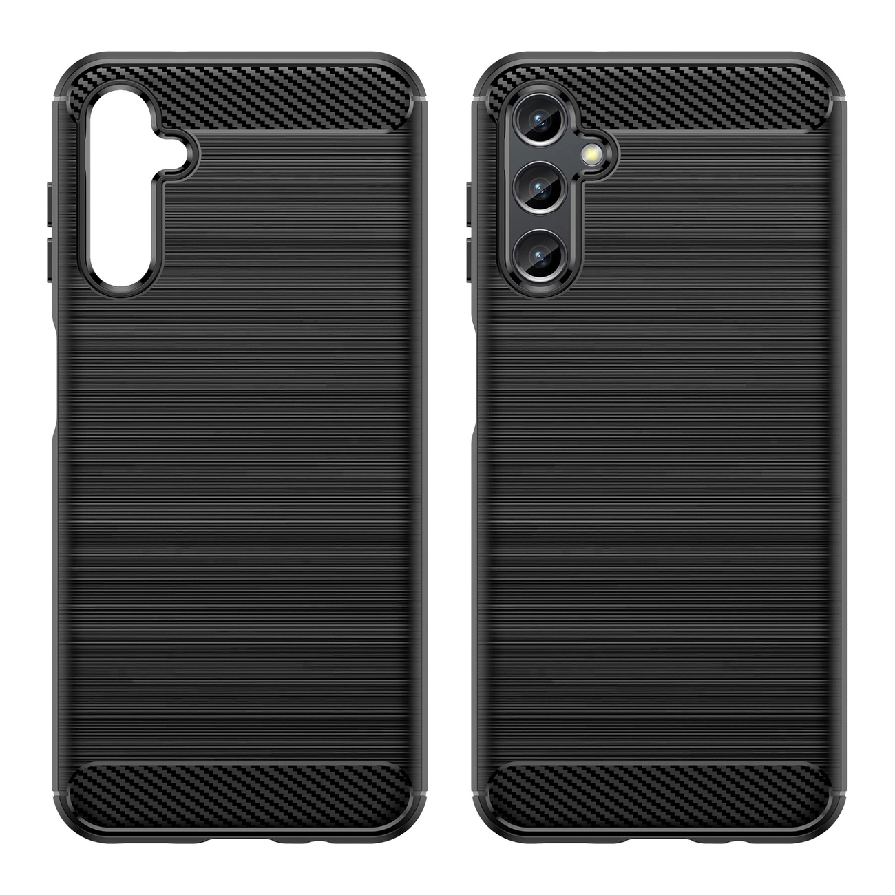 Samsung Galaxy A14 5G / 4G dėklas Carbon Flexible, juodas