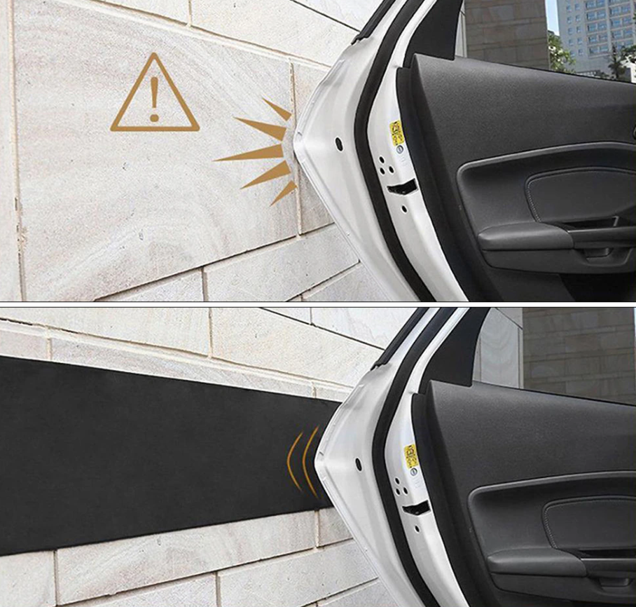 Xtrobb automobilio durų apsauga / garažo sienos buferis, juoda