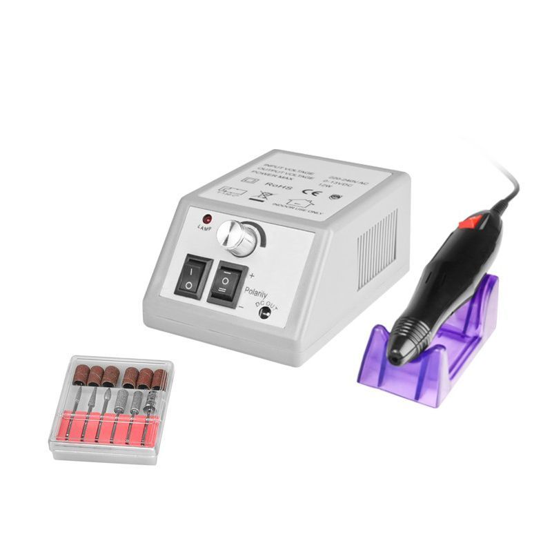 MERC-2000 Manicure Pedicure Nail Drill Polishing Machine Set, Gray