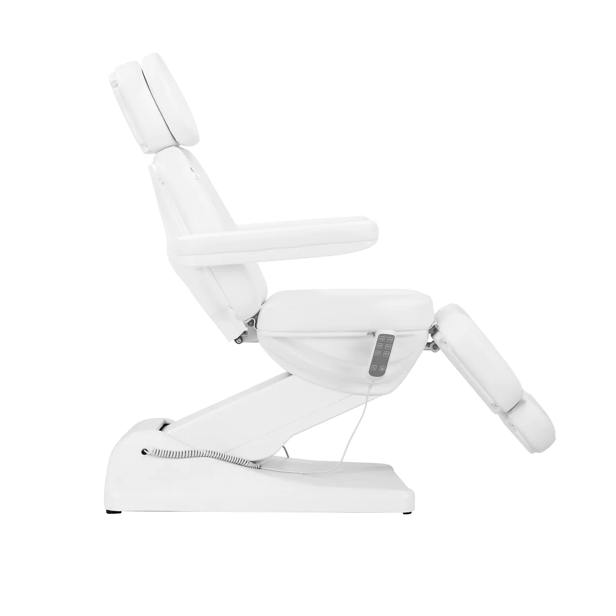 Elektrinis kosmetologinis krėslas Case Sillon Luxury, 3 varikliai, baltas