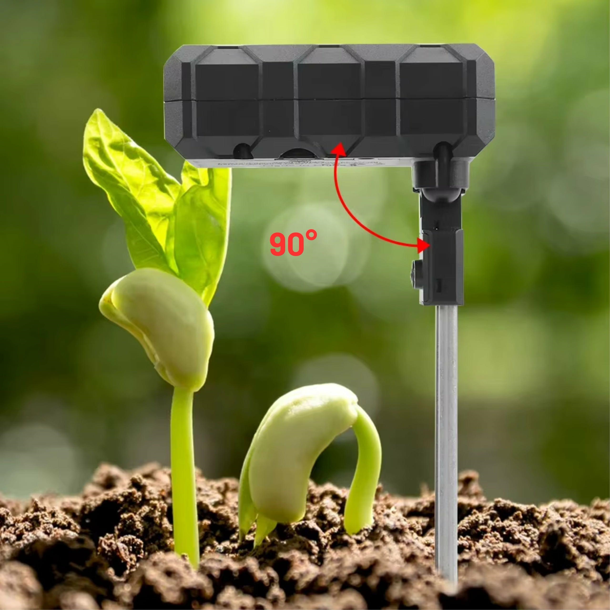 Multifunctional 6-in-1 Soil Tester, Black