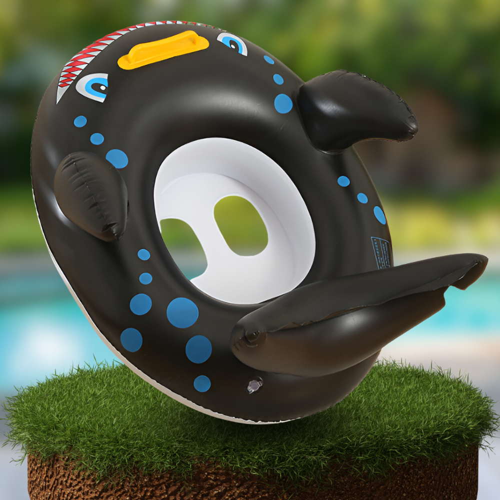 Bakalu Inflatable Baby Swim Ring with Seat Rekin Black, 62 x 50 cm
