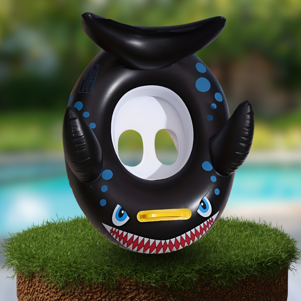 Bakalu Inflatable Baby Swim Ring with Seat Rekin Black, 62 x 50 cm