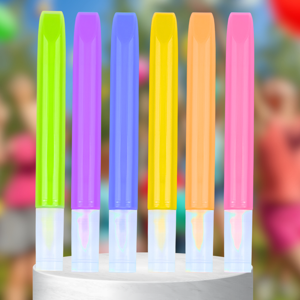 Bakalu Fluorescent Paints for Ceramics and Glass, 6 Pcs