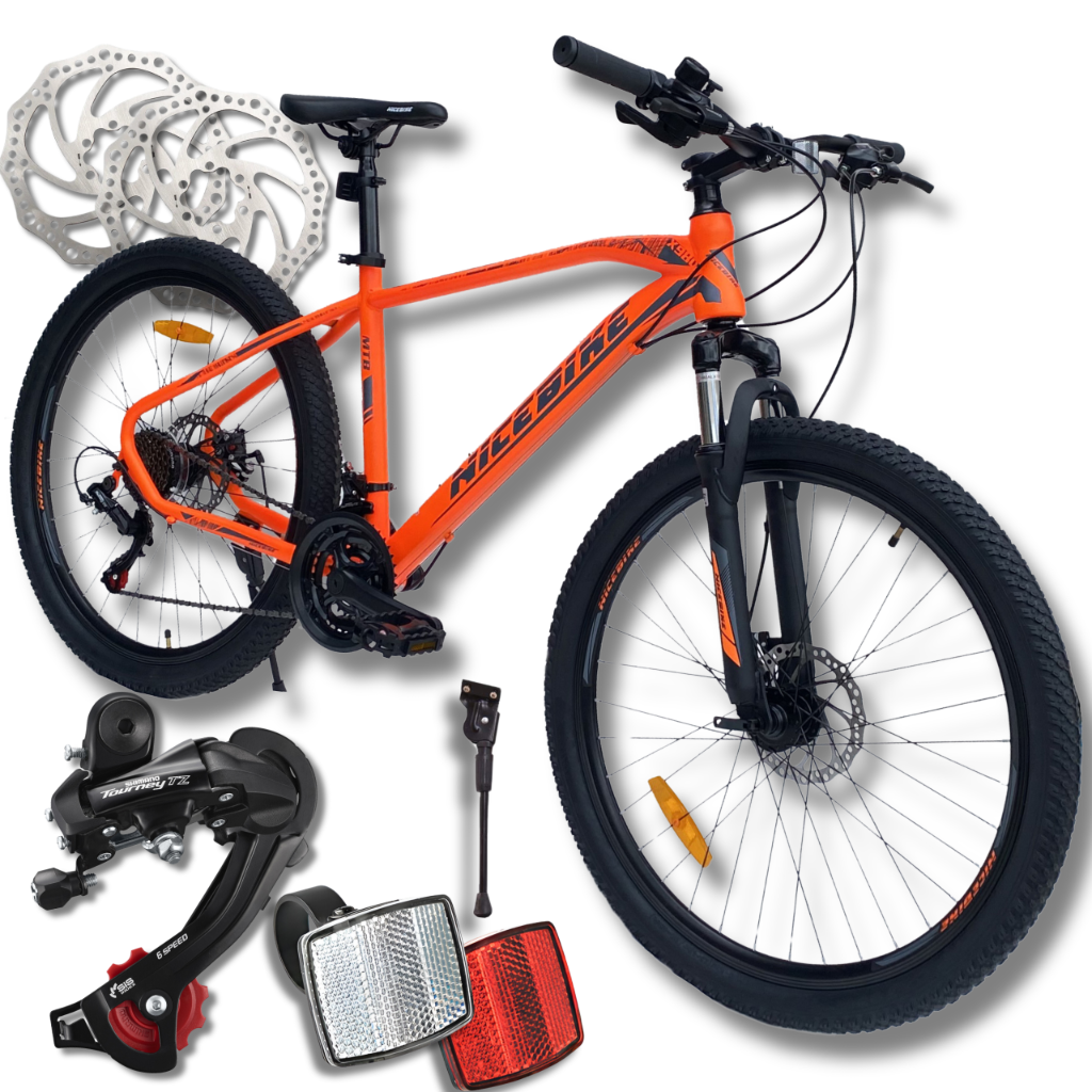 Kalnų dviratis NICEBIKE X890 MTB 26, 21 pavara, 18" rėmas, juodas