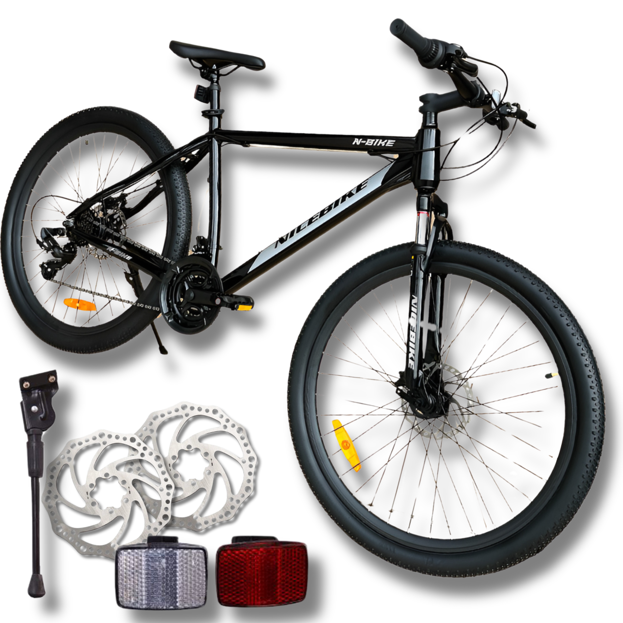 Kalnų dviratis Nicebike Toxic MTB 26, 18" aliuminio rėmas
