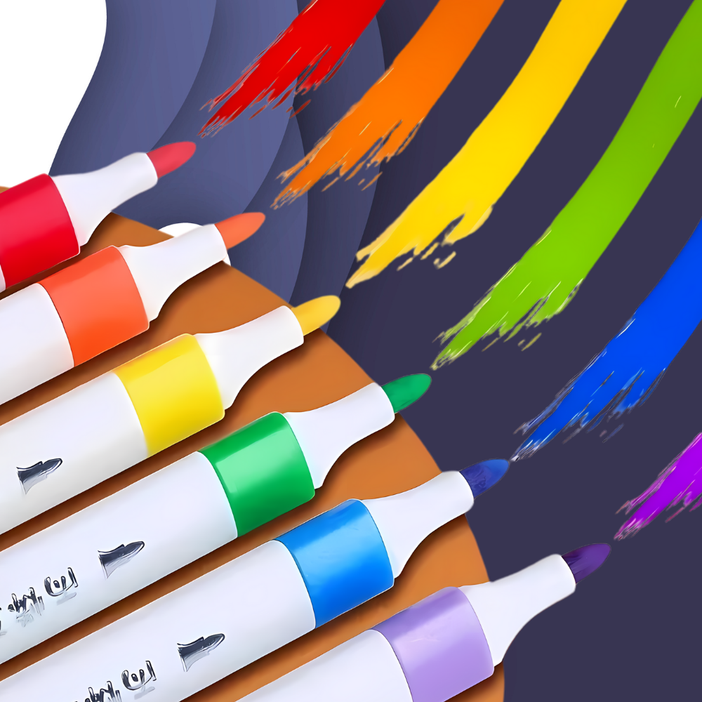Bakalu Acrylic Markers for Various Surfaces, 24 Pcs