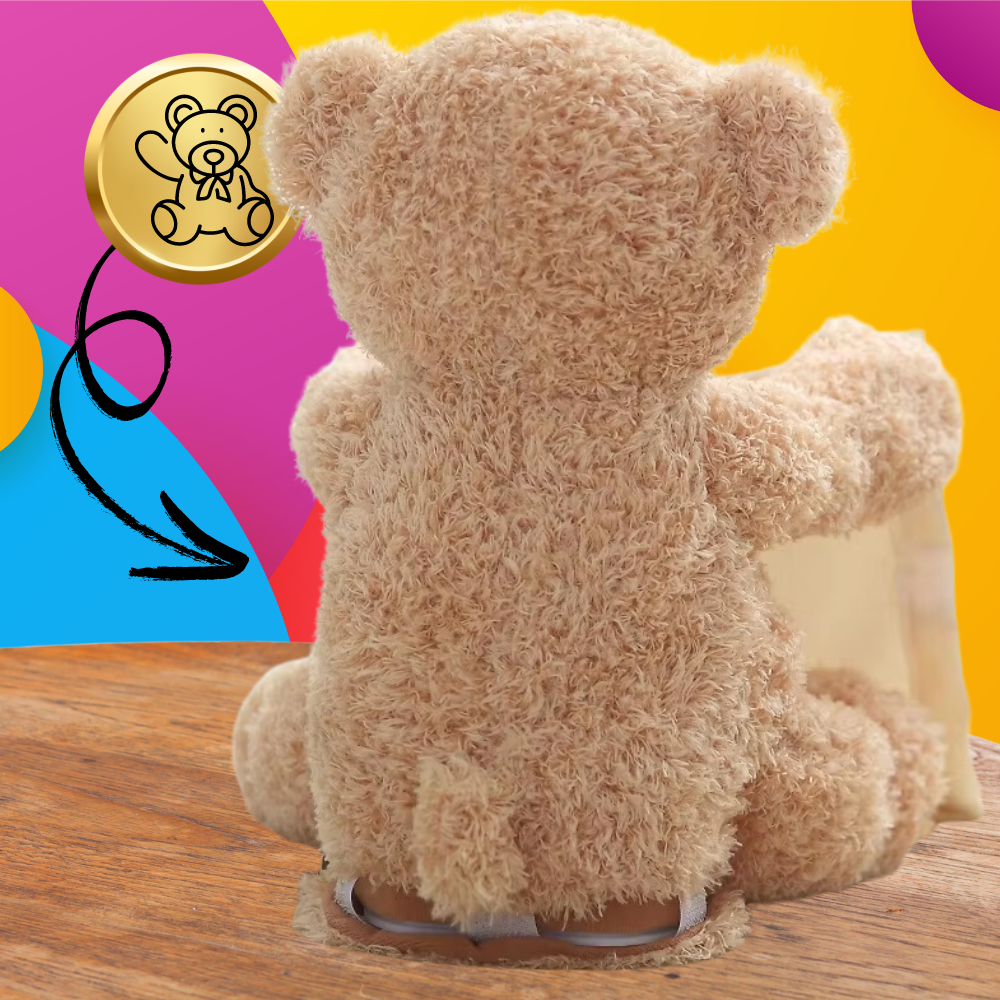 Bakalu Interactive Peek-A-Boo Teddy Bear, 30 cm