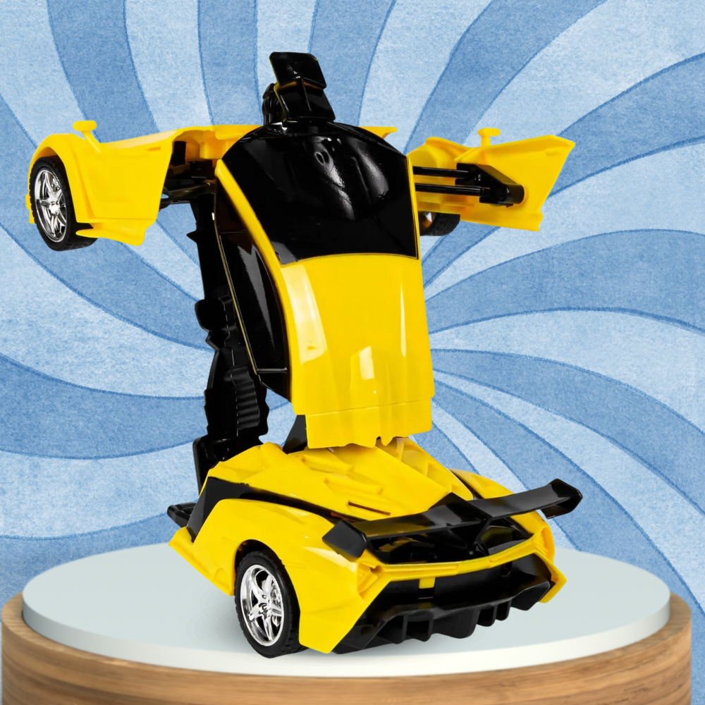 Remote Control Transforming Robot Car for Kids 2-in-1 Toy