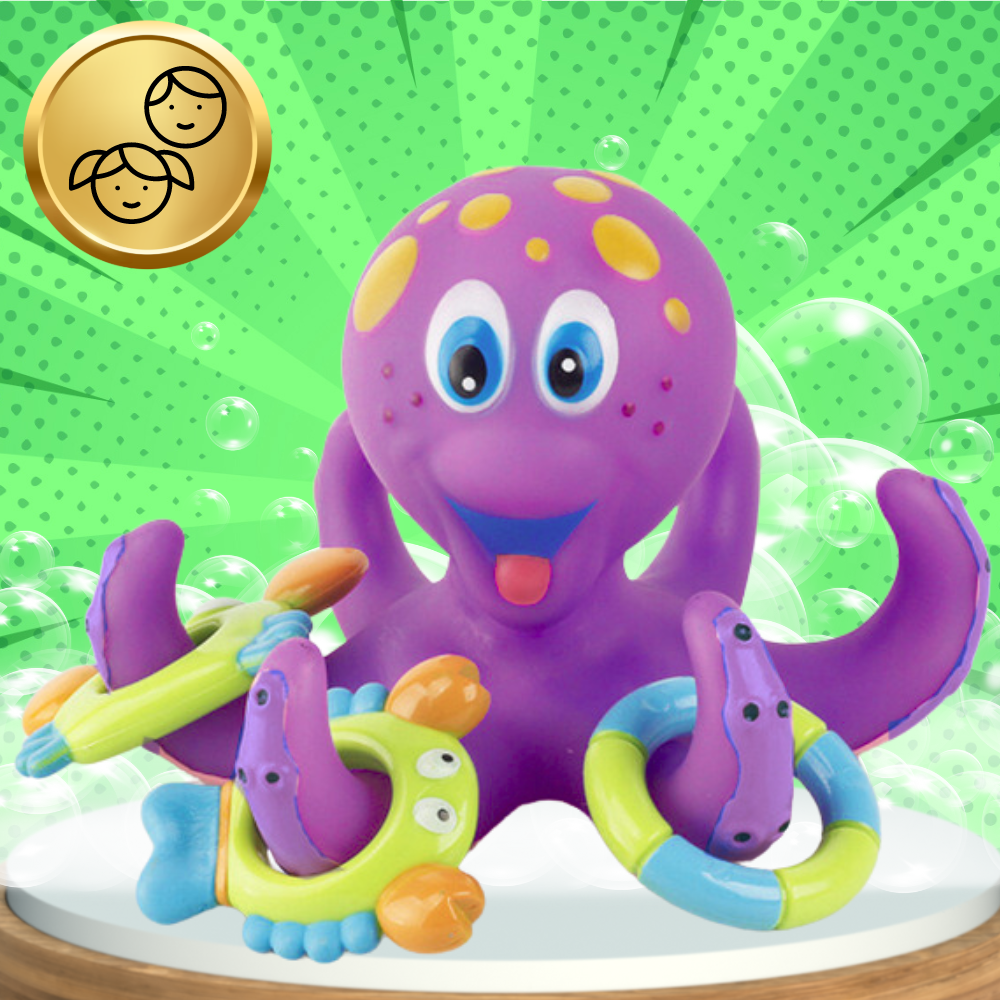 Kids Bathtub Toy Water Floating Octopus