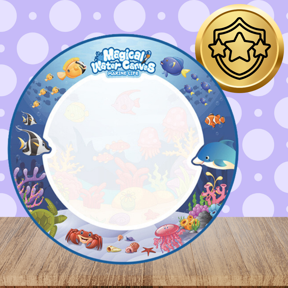 XXL Water Drawing Mat 80 cm with Accessories (Underwater World)