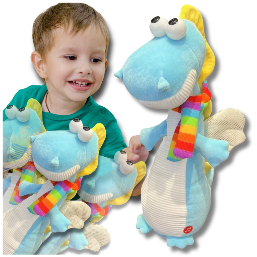 Interactive Plush Toy Talking and Dancing Dinosaur