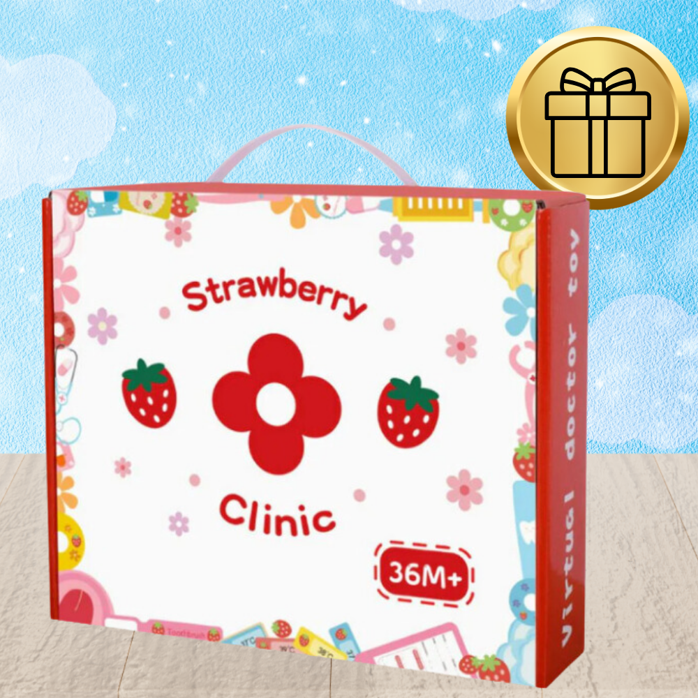 Bakalu Wooden Doctor Play Set for Kids with Stethoscope and Case