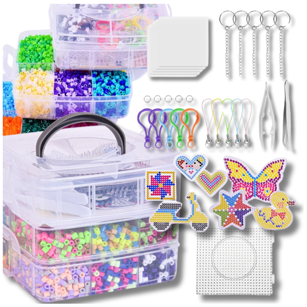 XL Fuse Beads Kit for Kids 11000 Pcs with Craft Accessories