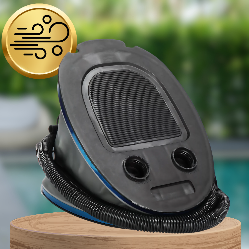 Foot Pump for Mattress Pontoons Multifunctional + Ends 5L Hose Length 130 Cm