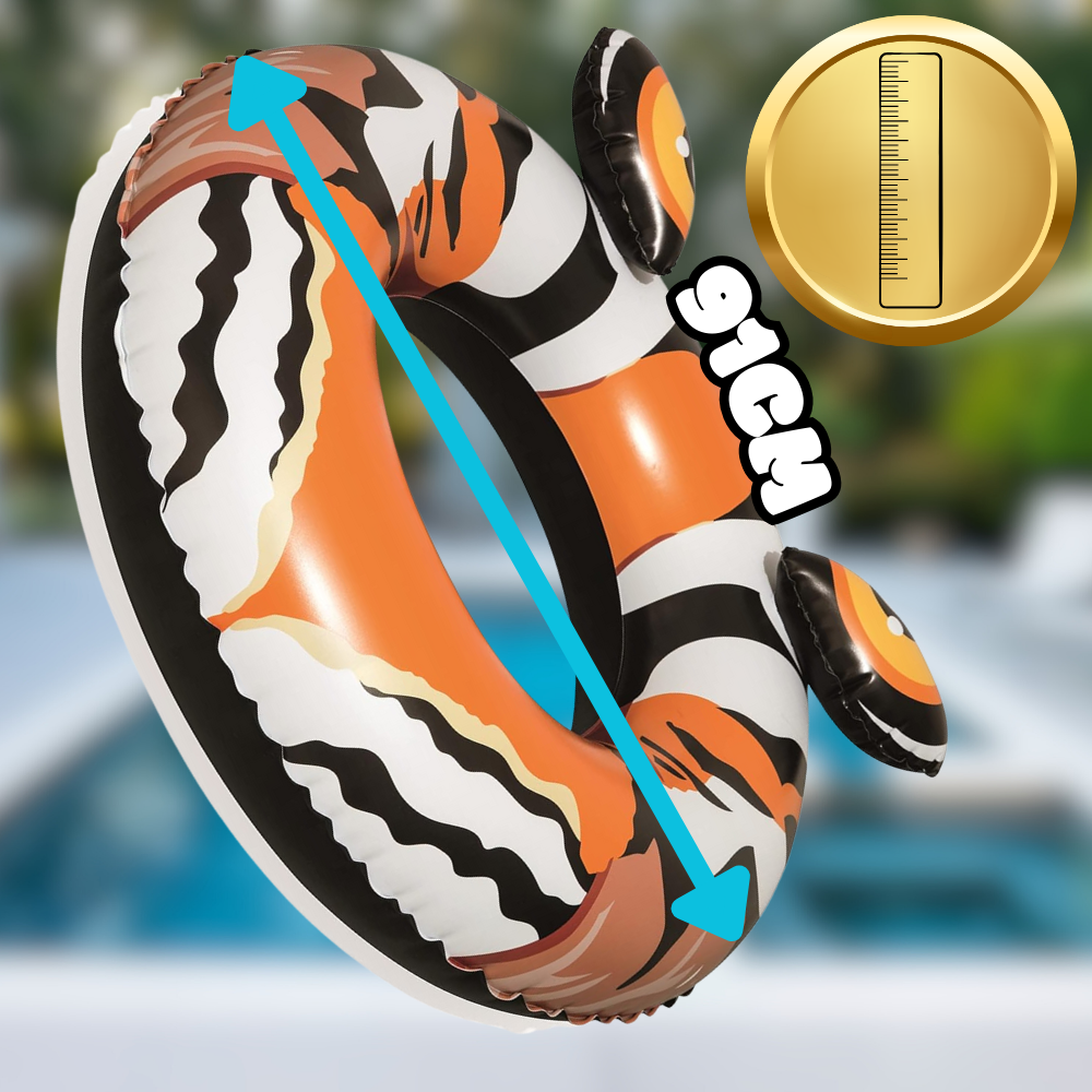 Bestway Inflatable Swim Ring Tiger, 91 cm
