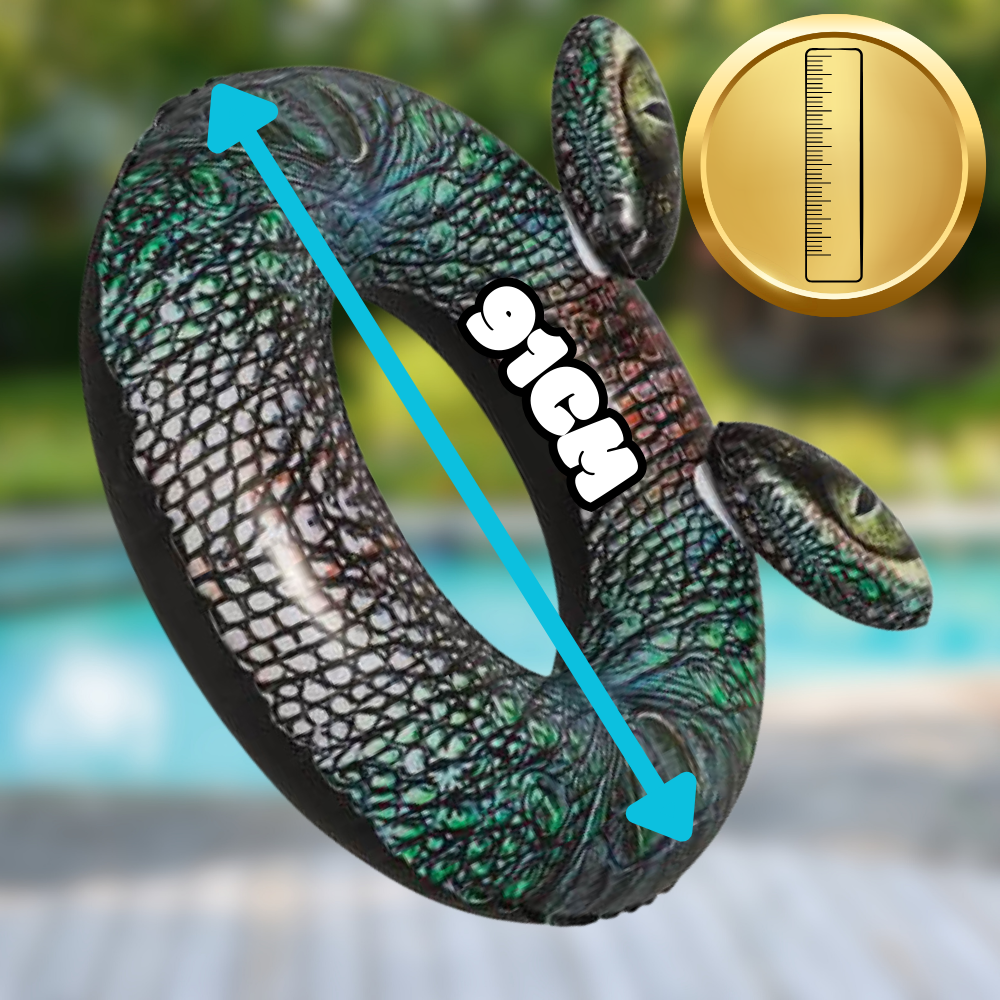Bestway Inflatable Crocodile Swim Ring, 91 cm