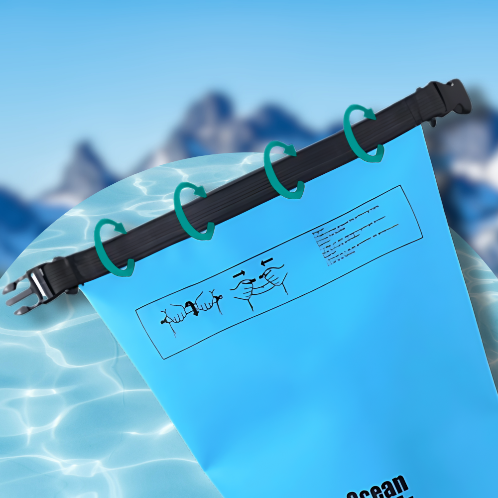 Bakalu Waterproof Dry Bag 15L, Blue