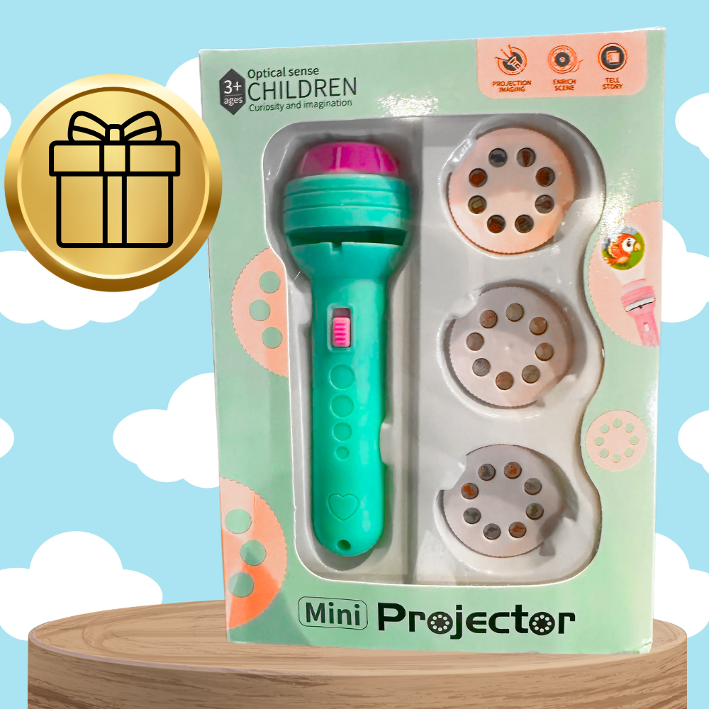 Kids Projector Flashlight with Picture Slides for Wall and Ceiling