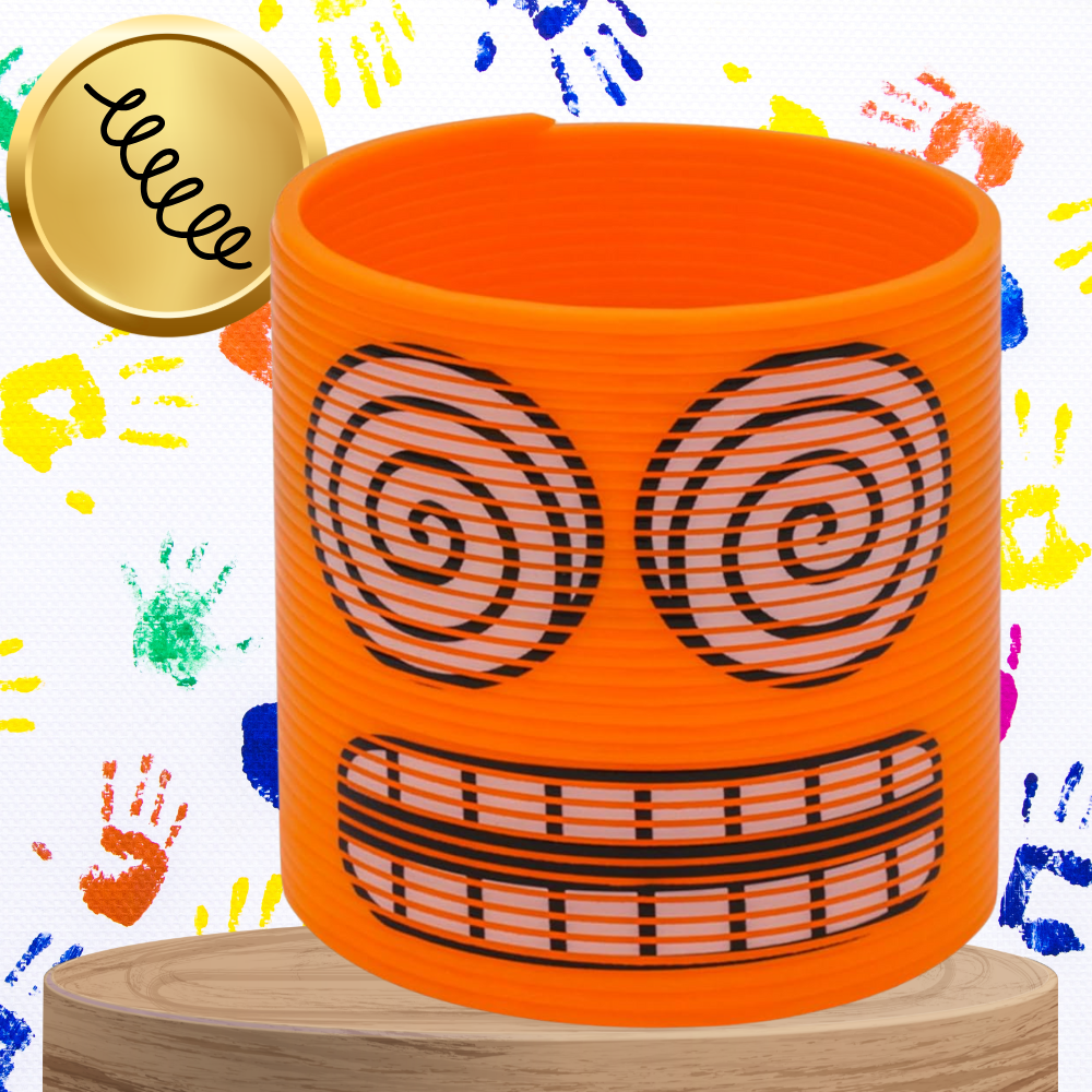 Bakalu Magic Springs Emoji Toy Slinky, Orange