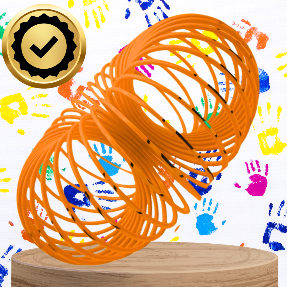 Bakalu Magic Springs Emoji Toy Slinky, Orange