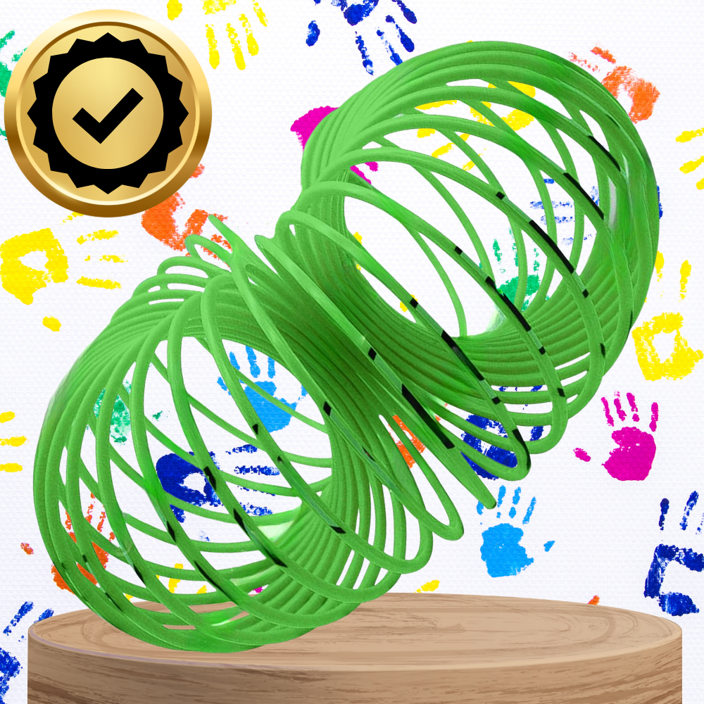 Emoji Magic Spring Fidget Toy for Kids, Green