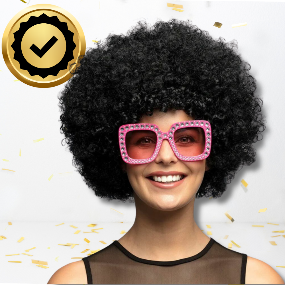 Bakalu AFRO CZARNE Black Afro Wig for Party and Carnival