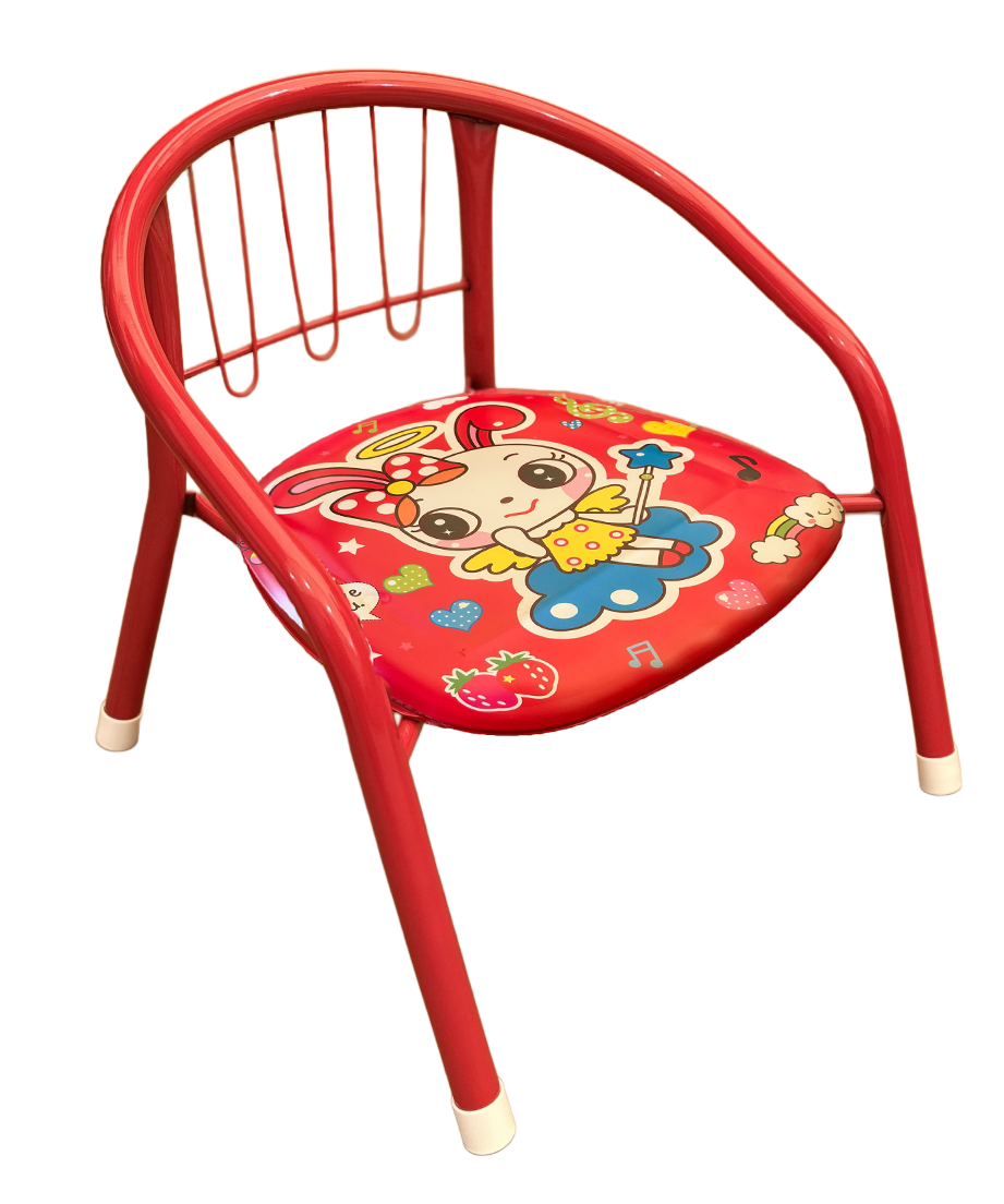 Sturdy Metal Toddler Chair with Soft Padded Seat for Kids