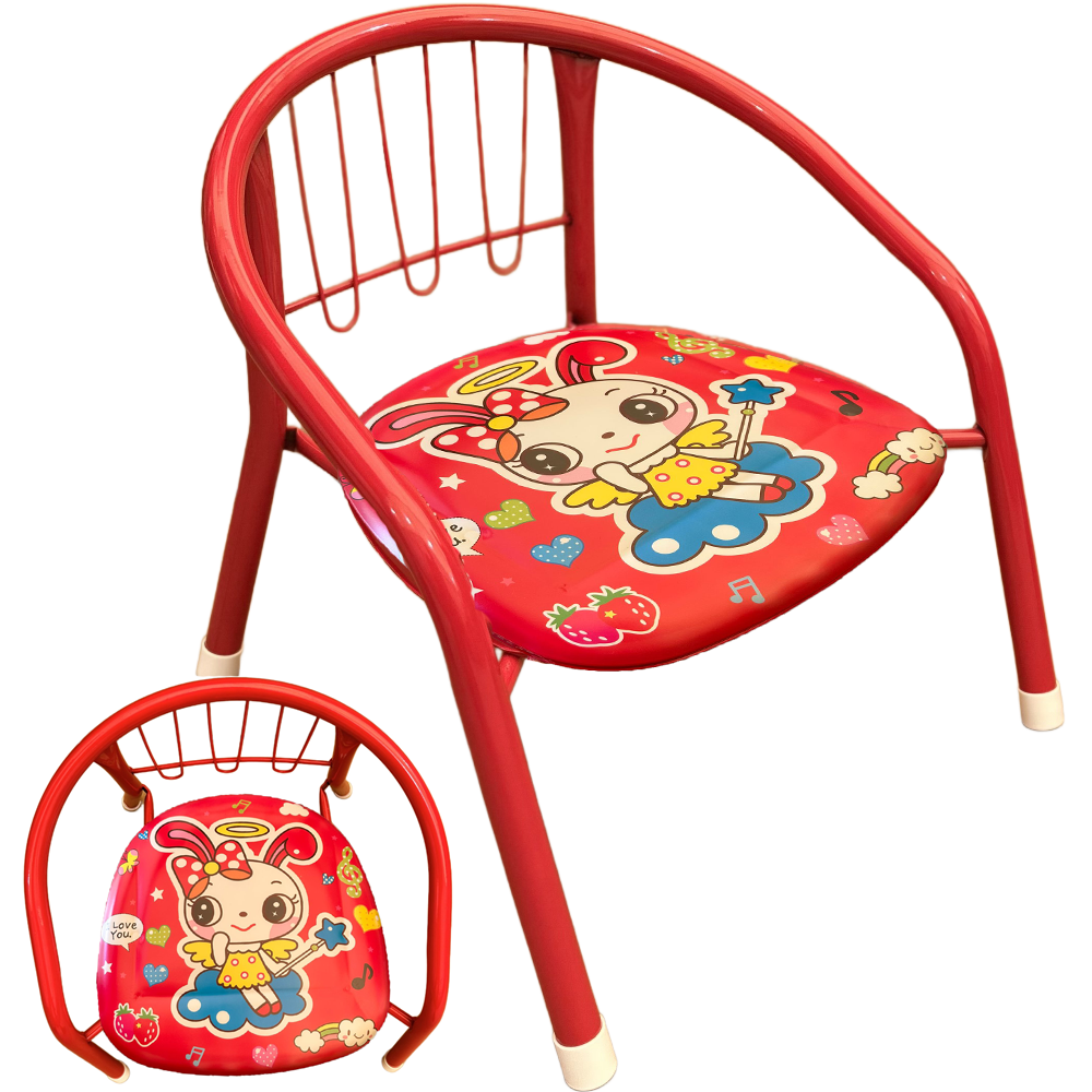 Sturdy Metal Toddler Chair with Soft Padded Seat for Kids