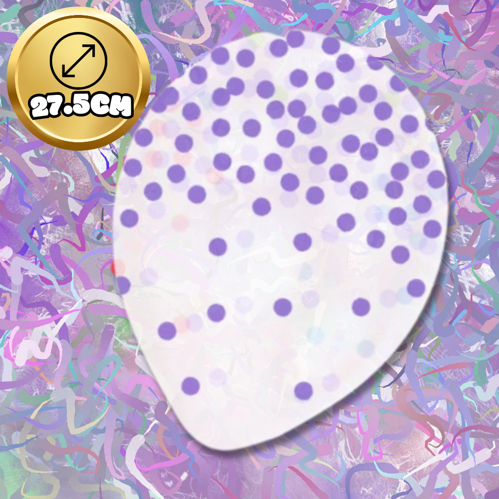Bakalu Large Transparent Balloons with Colorful Dots, 6 pcs.