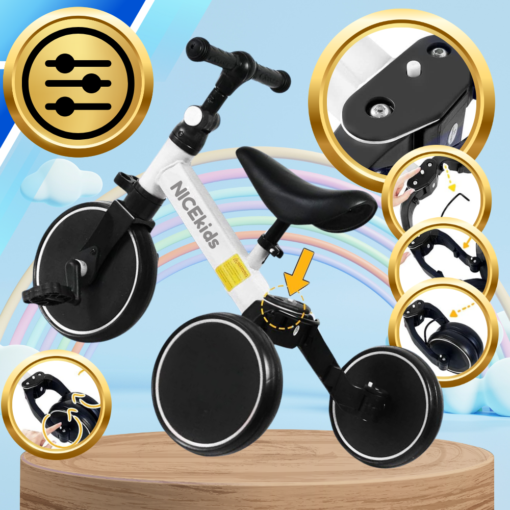 Bakalu NICEkids 3-in-1 Kids Tricycle and Balance Bike