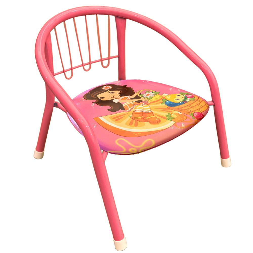 Sturdy Metal Toddler Chair with Padded Seat for Kids Aged 1-4