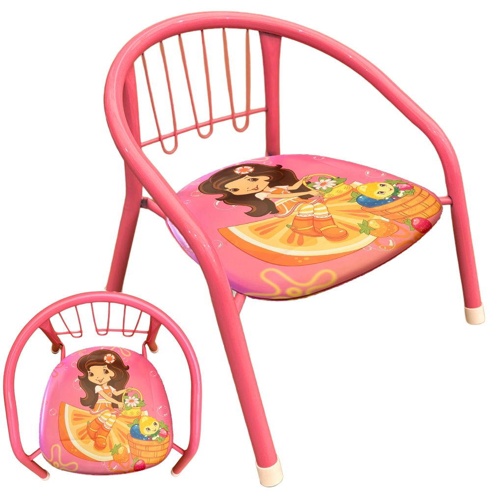 Sturdy Metal Toddler Chair with Padded Seat for Kids Aged 1-4