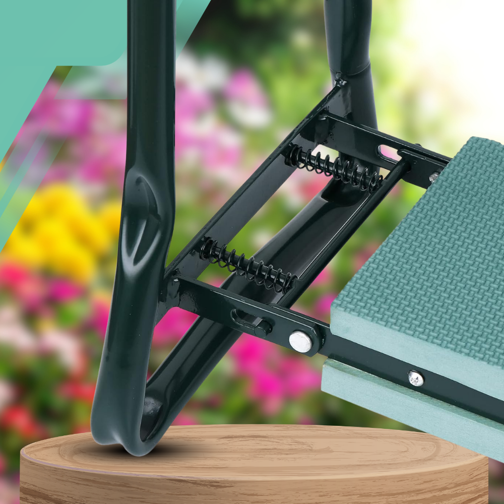 Folding Garden Kneeler and Seat Stool, Green