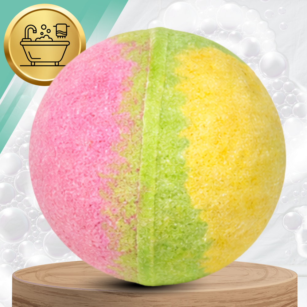 Mavandys vonios rutuliai Rainbow Fizzing Bath Bombs, 6 vnt.