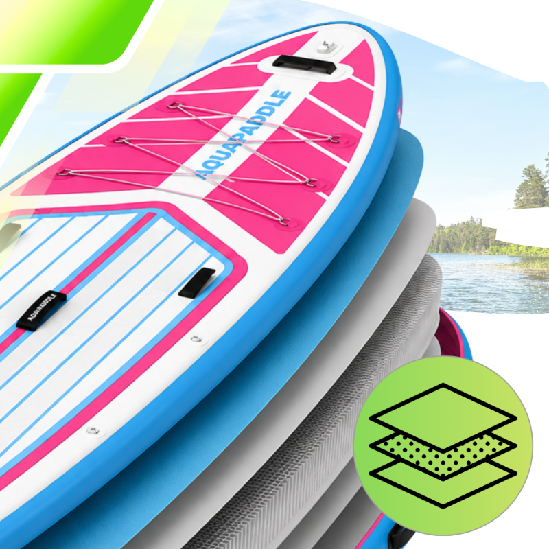 AquaPaddle SUP Board 355x82x15 cm, Navigator Pink, with Accessories