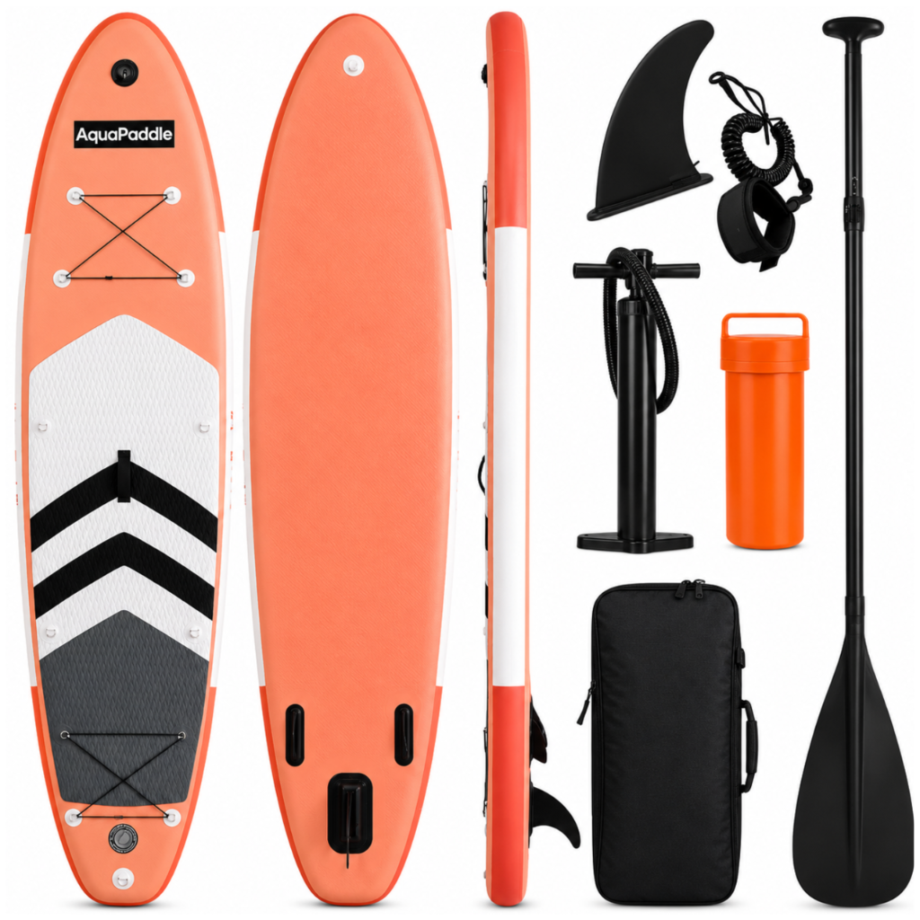 AquaPaddle SUP irklentė 320 cm su irklu, pompa ir kuprine, iki 180 kg