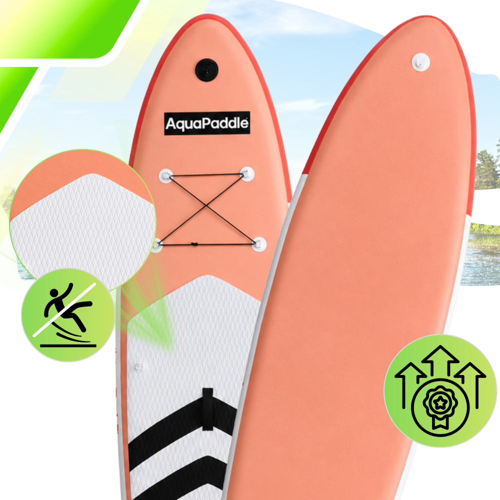 AquaPaddle SUP Board 320 cm, Set with Paddle, Pump and Backpack, 180 kg