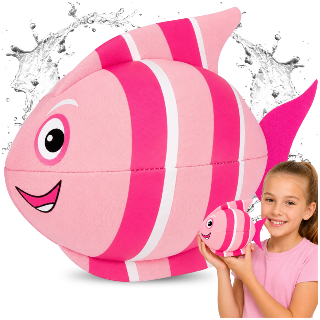 Neopreninis vandens kamuolys Waimea Žuvytė 20 cm, rožinis
