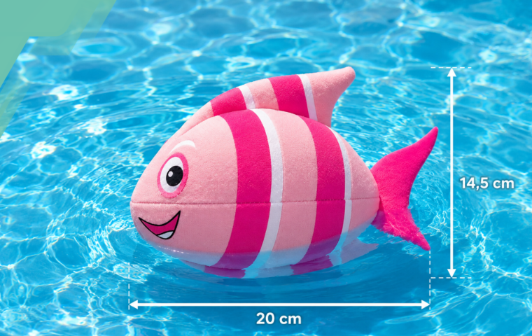 Neopreninis vandens kamuolys Waimea Žuvytė 20 cm, rožinis