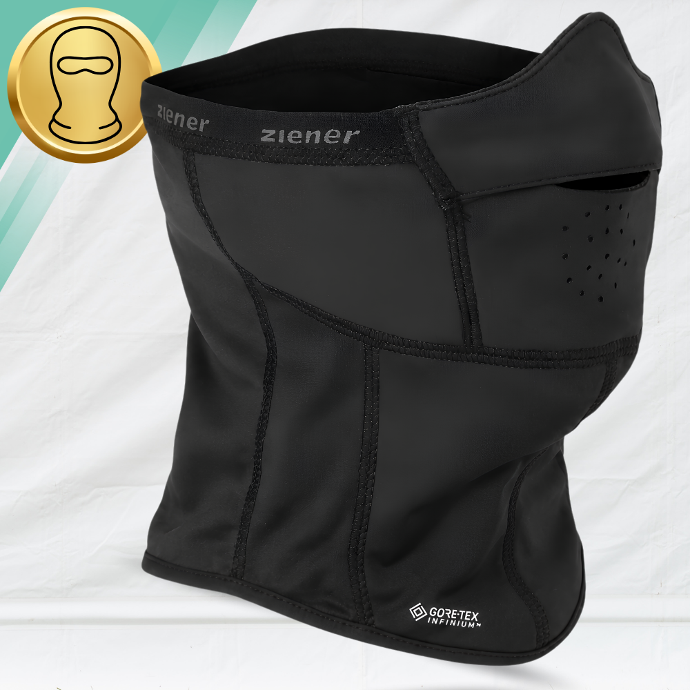 Ziener slidinėjimo ir dviračių balaklava Gore-Tex Windstopper, juoda, unisex