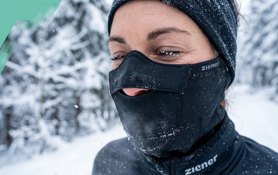 Ziener slidinėjimo ir dviračių balaklava Gore-Tex Windstopper, juoda, unisex