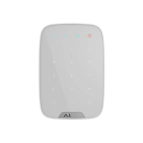 Belaidė jutiklinė klaviatūra Ajax KeyPad, balta