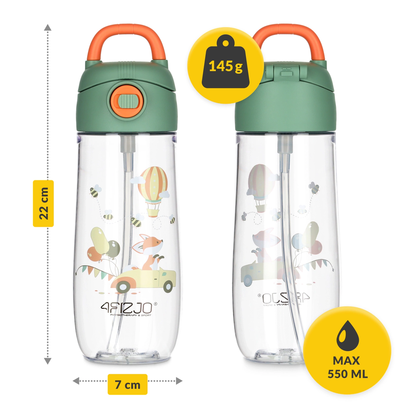 4Fizjo Kids Water Bottle Balloons 550 ml