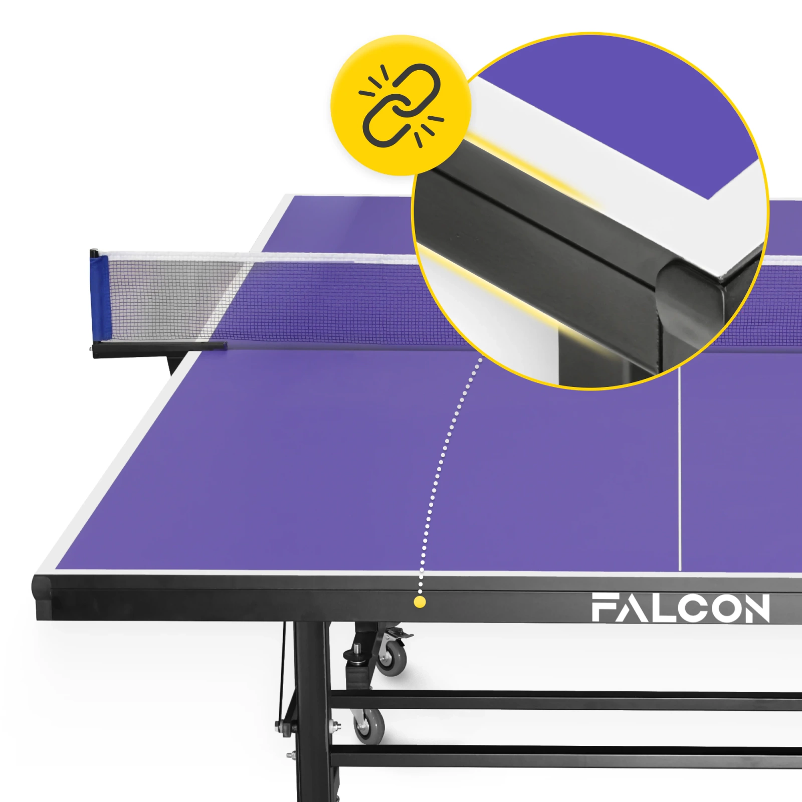 VECTOR+ FALCON sulankstomas vidaus stalo teniso stalas, tamsiai mėlynas