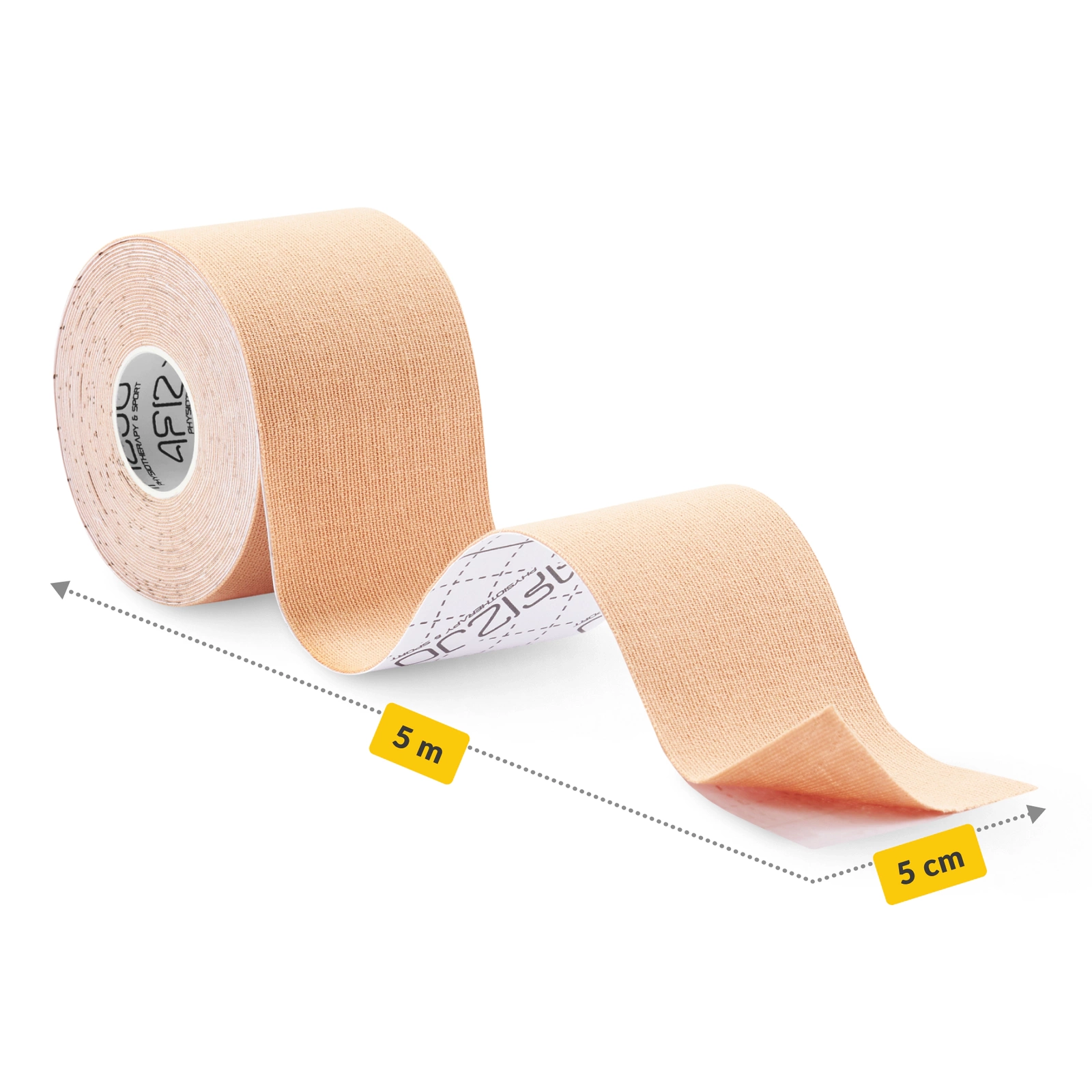 Kineziologinė juosta 4Fizjo, 5 cm x 5 m, smėlinė