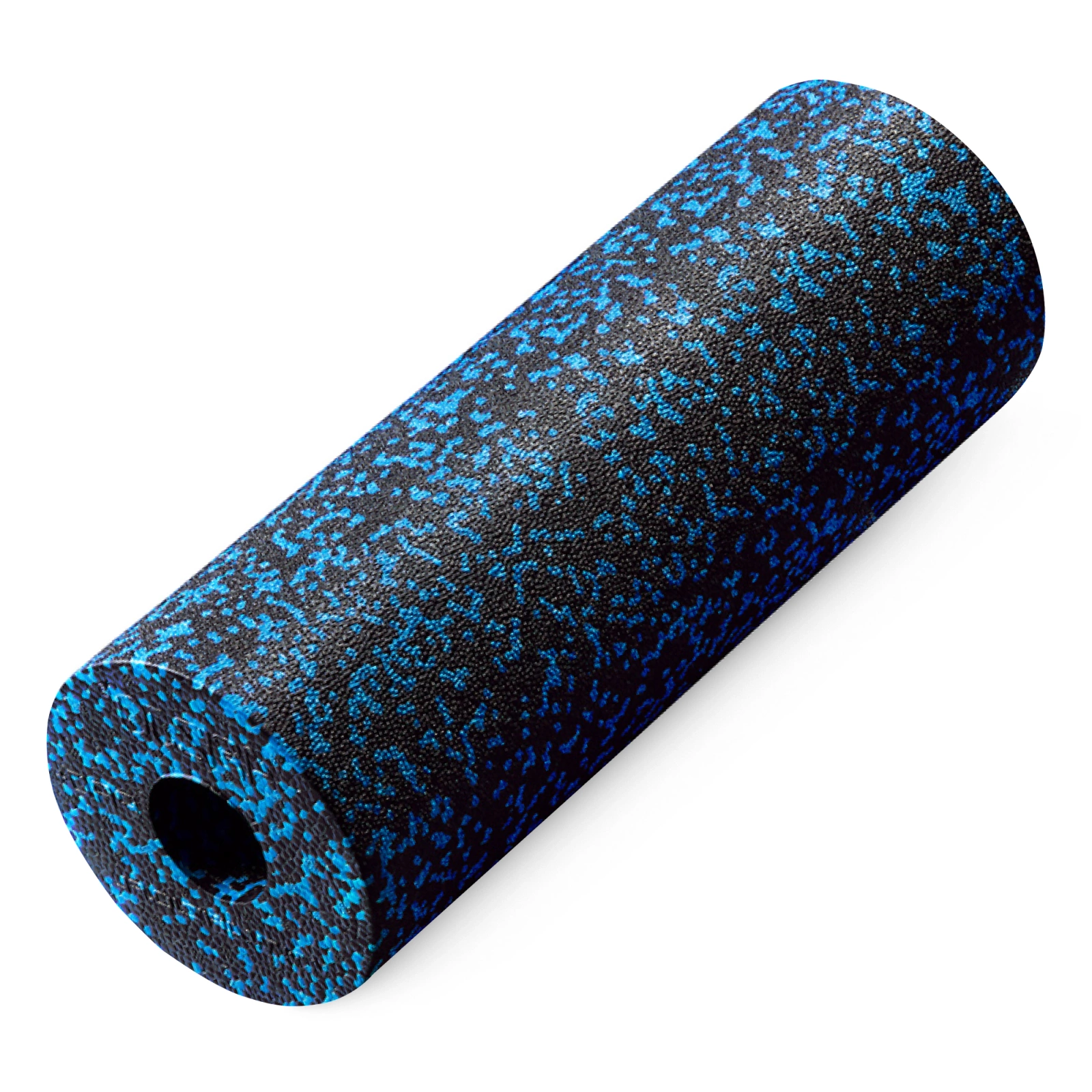 Hard EPP Foam Massage Roller 4FIZJO 45 cm, Black and Blue